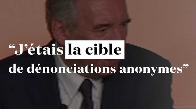 Bayrou quitte le gouvernement : J'étais la cible de dénonciations anonymes