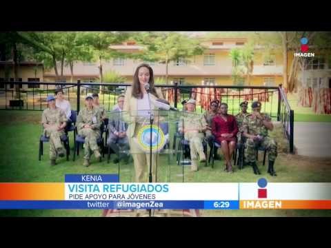 Angelina Jolie visita a niñas refugiadas | Imagen Noticias con Francisco Zea