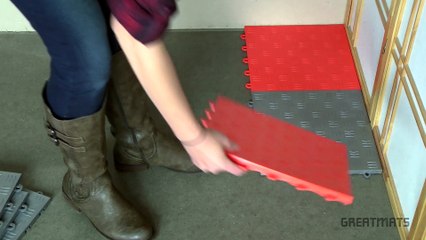 Garage Floor Tile Installation