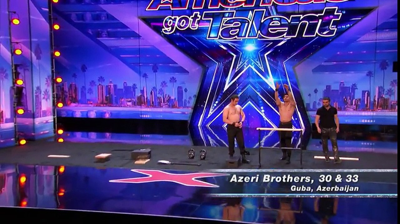 Azeri Brothers- Scary Dudes Freak Out the Audience with Torture Stunts - America's Got Talent 2017