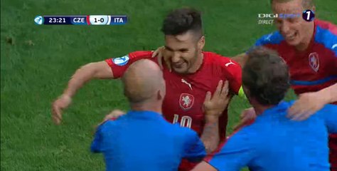 1-0 Michal Travnik Goal HD - Czech Republic U21 1 - 0	 Italy U21 21.06.2017 HD