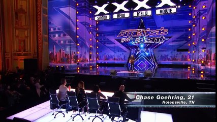 Chase Goehring- Cute Singer Mixes Musical Styles With Original Song - America's Got Talent 2017