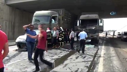 Askeri Konvoyda Kaza: 1 Asker Yaralı