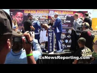Heated Shawn Porter vs Kell Brook Weigh ins