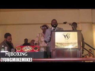 MARK TOO SHARP JOHNSON SPEAKS AT SUGAR RAY LEONARD LAUNCH PARTY IN DC EsNews