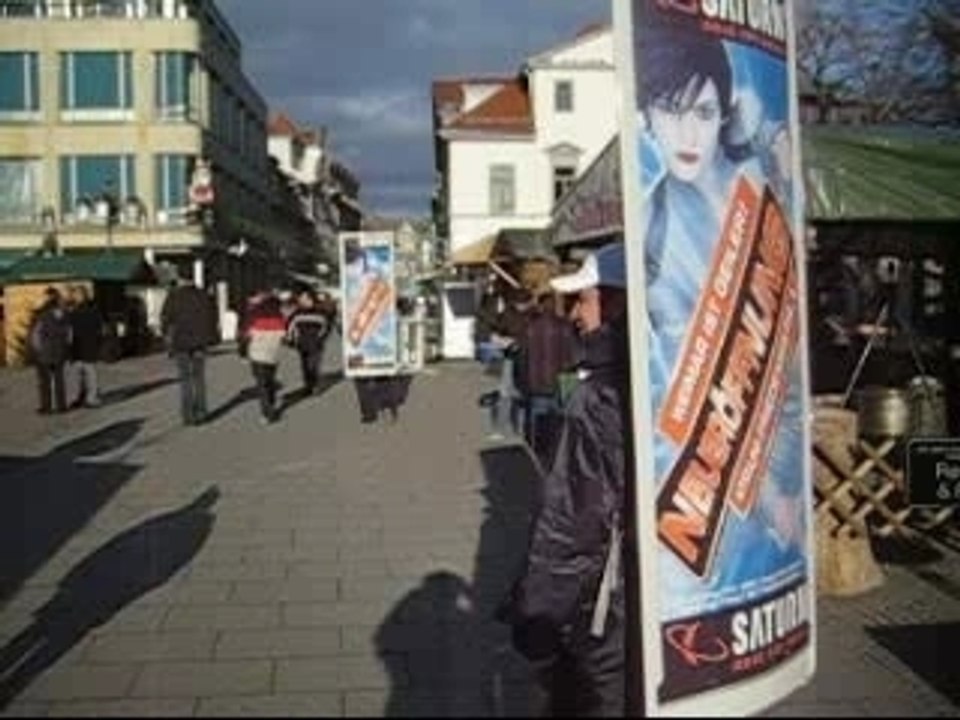 Sandwichmen leuchtet