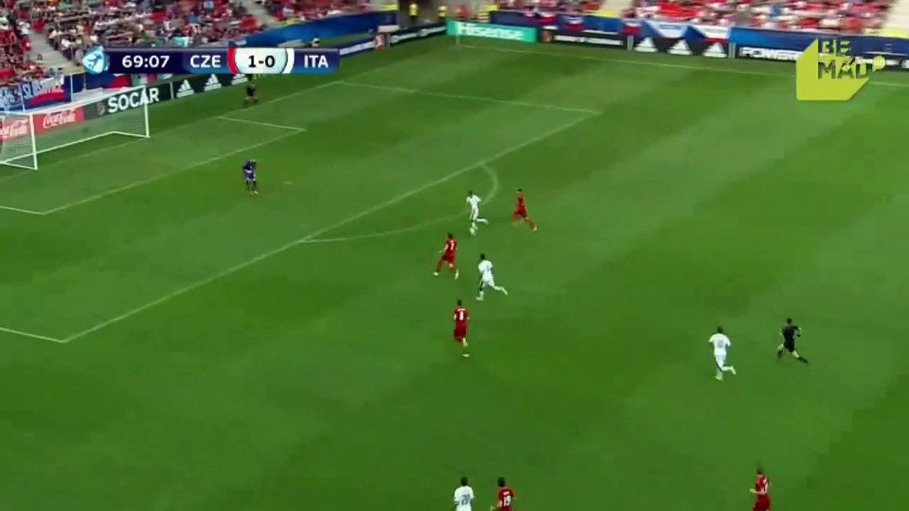 1-1 Domenico Berardi Goal HD - Czech Republic U21 vs Italy U21 21.06.2017 - Euro U21 HD