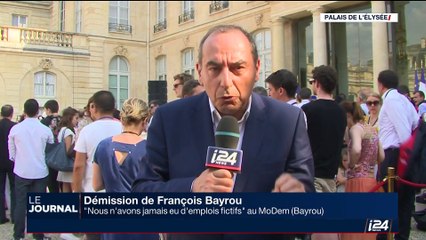 Démission de François Bayrou: "Nous n'avons jamais eu d'emplois fictifs" au MoDem (Bayrou)