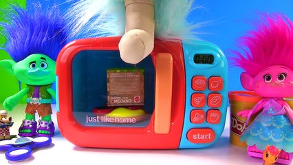 Trolls Movie Fidget Spinners Magical Microwave Play Doh | Fizzy Toy Show