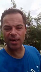 Driving on the bike in Bais City to the sea for diving