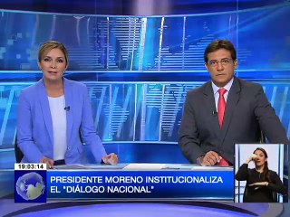 Presidente Lenín Moreno institucionalizó el Diálogo Nacional