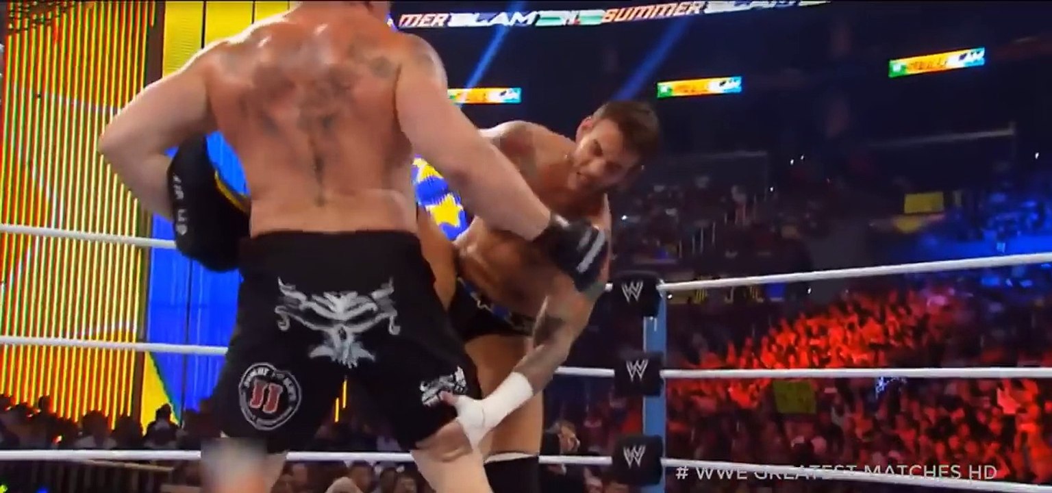WWE : Brock Lesnar vs CM Punk Summer Slam | HD