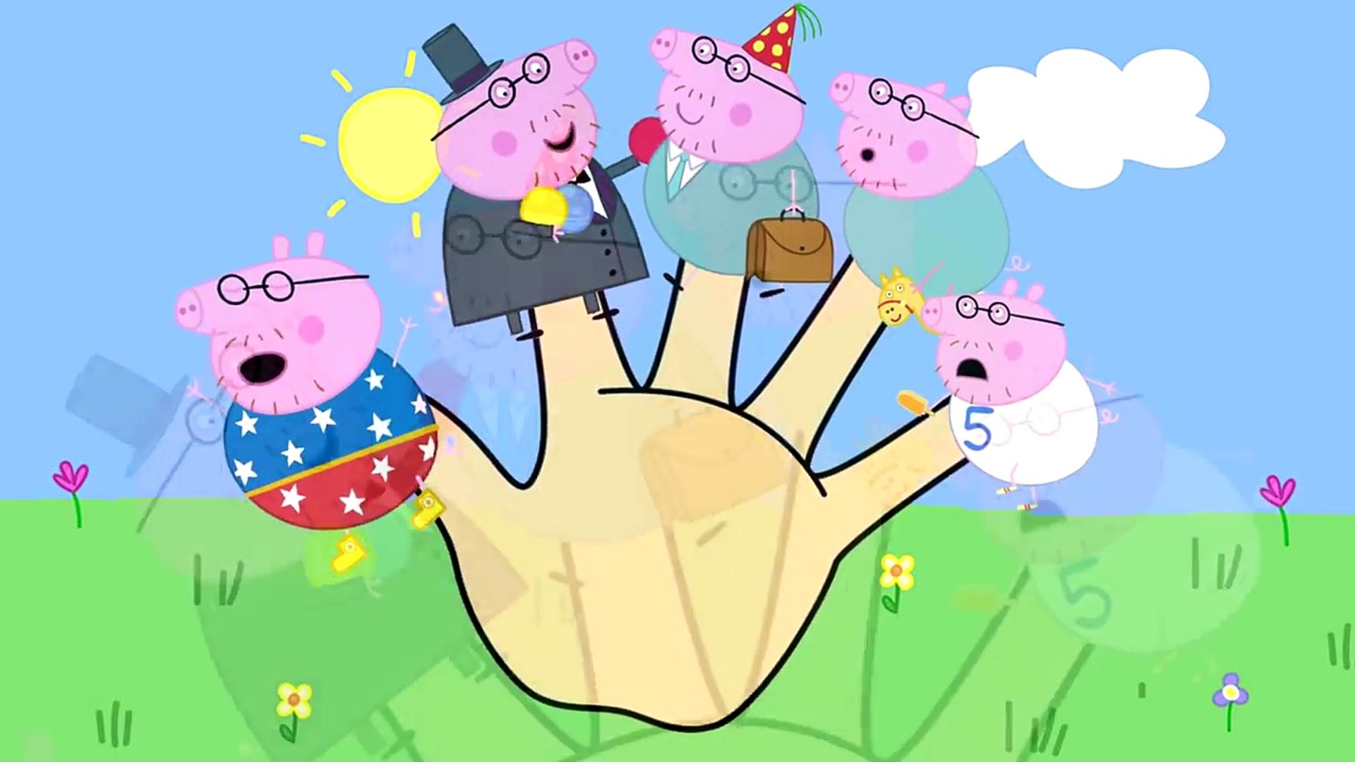 peppa pig finger family toys