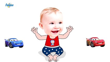 Bad Baby crying and learn colors-Colorful Cars vs Spider-Man- Finger Family Song Collection