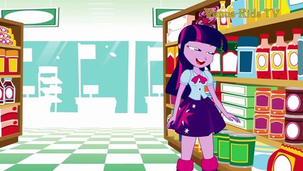 My Little Pony MLP Equestria Girls Transforms Supermarket! Finger Family Song Nursery Rhym