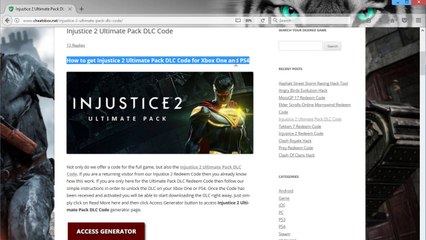 How to Get Injustice 2 Ultimate Pack DLC Code - video Dailymotion