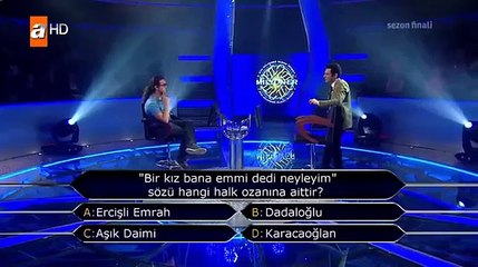 Download Video: Kim Milyoner Olmak İster'de 1 milyonluk soruyu açan yarışmacı