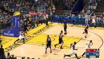 NBA 2K17 Stephen Curry,Kevin Durant & Klay Thompson Highlights vs Clippers 2017.02.23