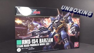 Unboxing: 1/144 HGUC Barzam