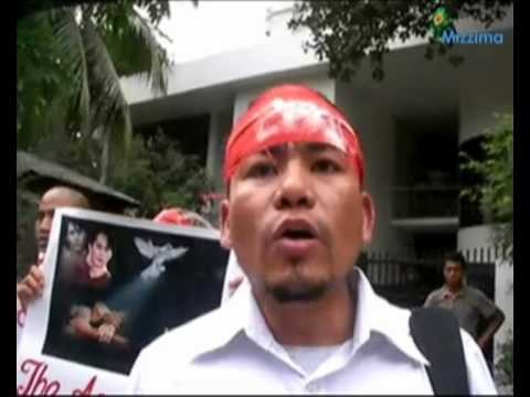 Activists in Dhaka protest against electoral laws