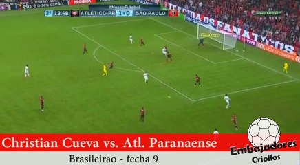 Jugada de Christian Cueva vs. Atlético Paranaense