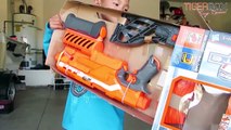 NERF Demolisher 2 IN 1 Elite Gun Unboxing and Review, Fidget Spinner TigerBox HD