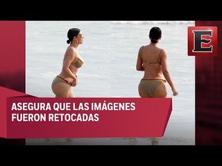 Kim Kardashian habla de sus fotos con celulitis en México