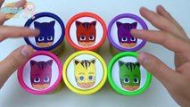 Colores Aprender chupete máscaras jugar palomitas de maíz sonriente superhéroes sorpresa juguetes Pj disney doh