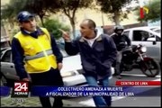Centro de Lima: fiscalizador municipal es agredido mientras cumplía sus funciones