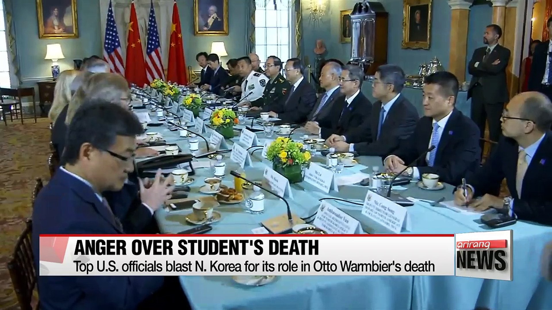 ⁣U.S. slams North Korea, weighing travel ban on North Korea following the death of Otto Warmbier