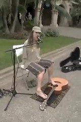 Amazing Talent Playing Guitar with Feet