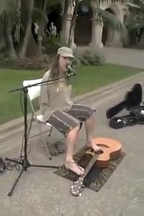 Amazing Talent Playing Guitar with Feet
