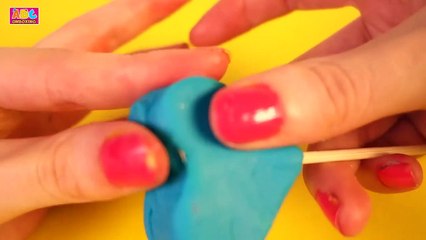 Learn Colors with Play Doh Lollipops Hearts Surprise Eggs For Kids