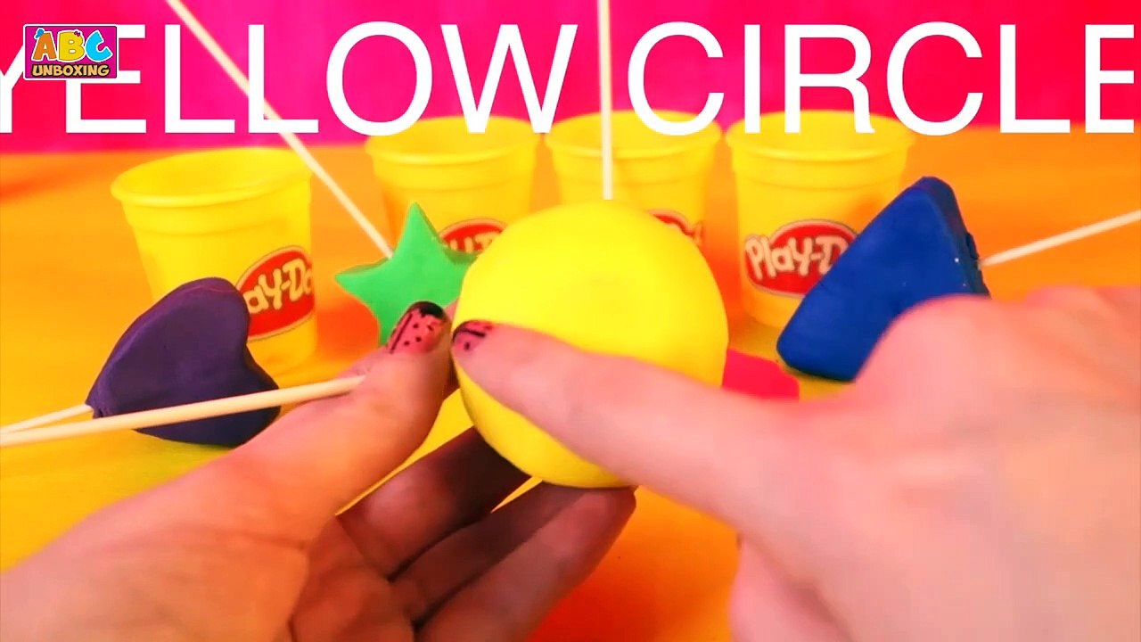 Learn Colors and Shapes with Play Doh Surprise Eggs for Kid