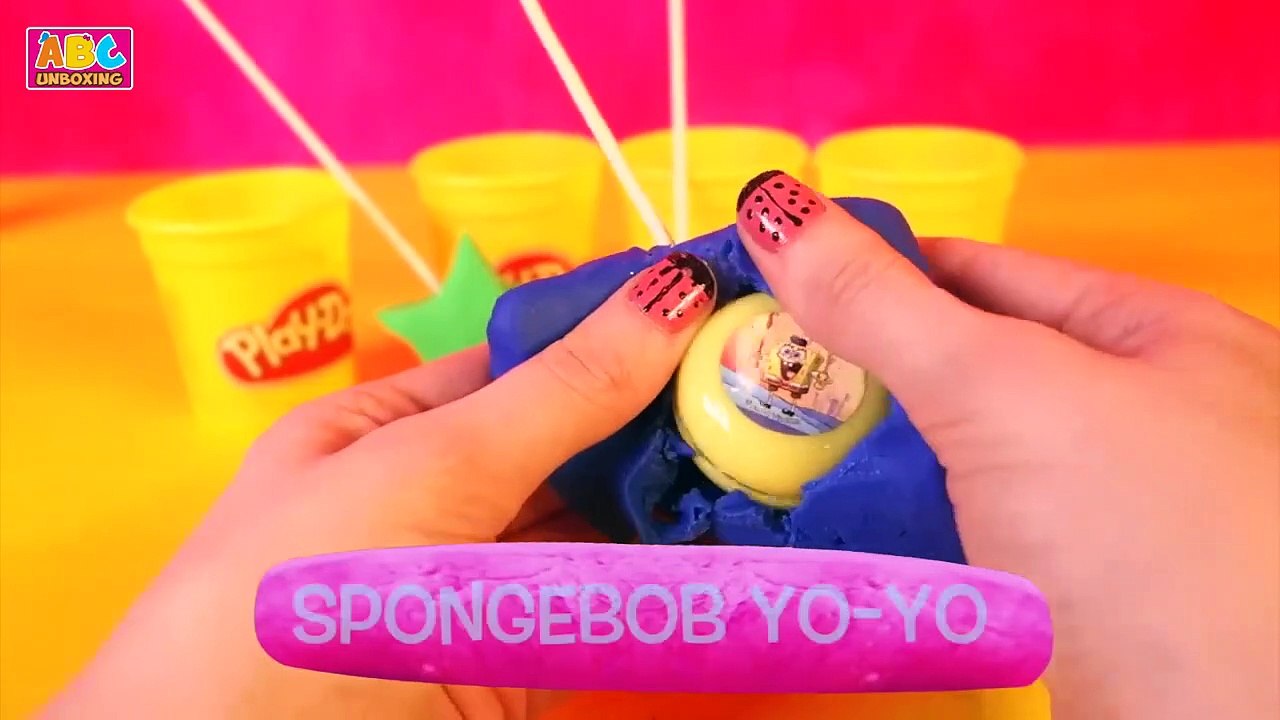 Learn Colors and Shapes with Play Doh Surprise Eggs for Kids _ Disney Frozen Shopkins Spon