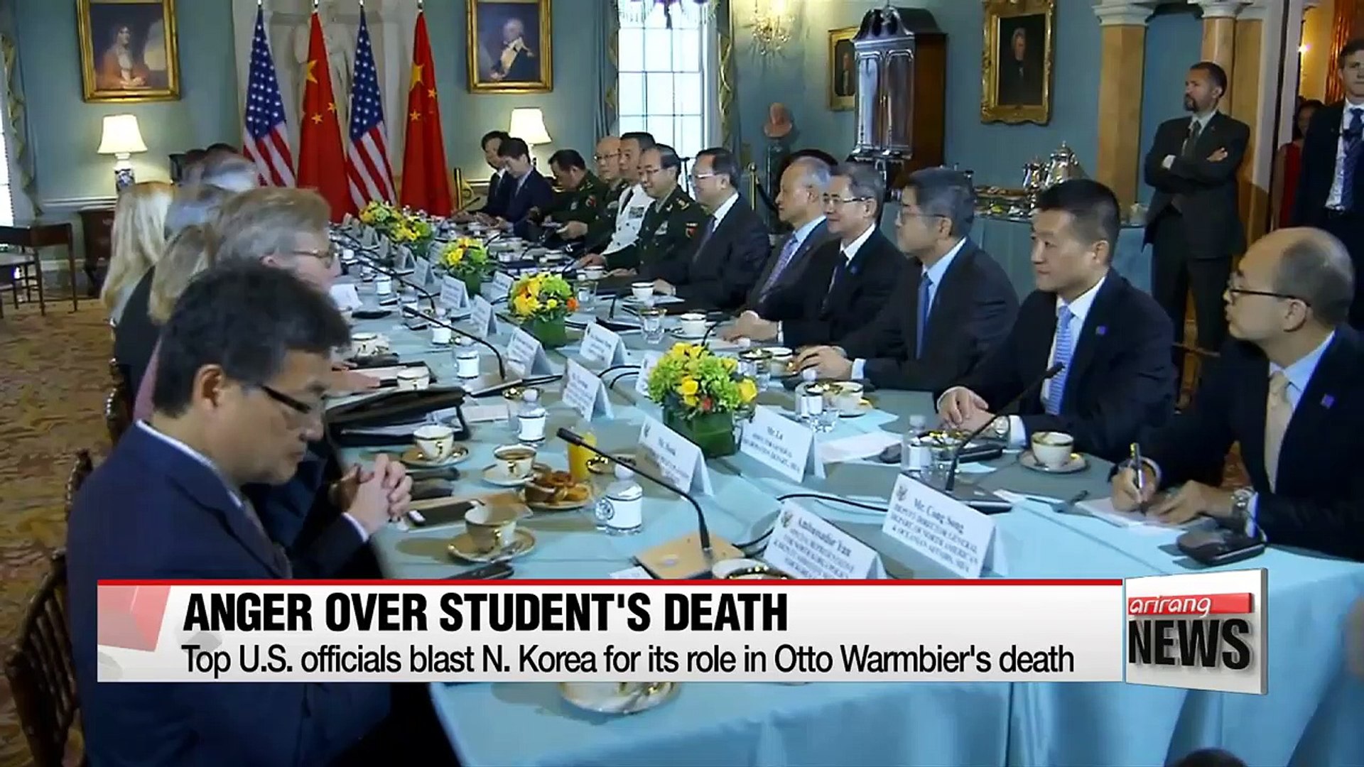 ⁣U.S. slams North Korea, weighing travel ban on North Korea following the death of Otto Warmbier