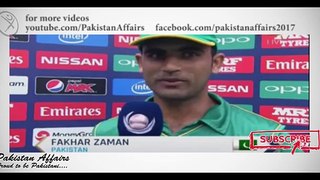 Fakhar Zaman Interview After Blasting Innings in Final vs India Champions Trophy 2017 - YouTube