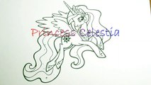 My Little Pony Princess Celestia Coloring Book_ Pages