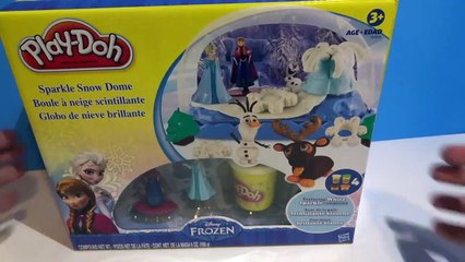 Disney Frozen Play Doh Sparkle Snow Dome Set with Elsa