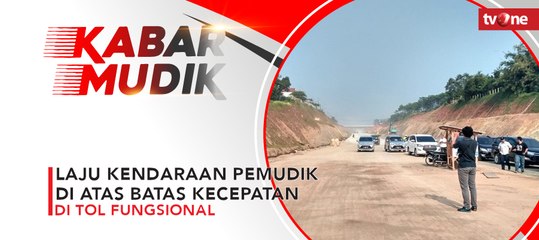 Laju Kendaraan Pemudik di Atas Batas Kecepatan di Tol Fungsional