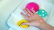 Funny Face Learn colours balloons Foam Bath -  Colors Finger