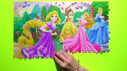 Disney PRINCESS Learn Puzzle Games Cinderella Rapunzel Aurora Belle Play Rompec