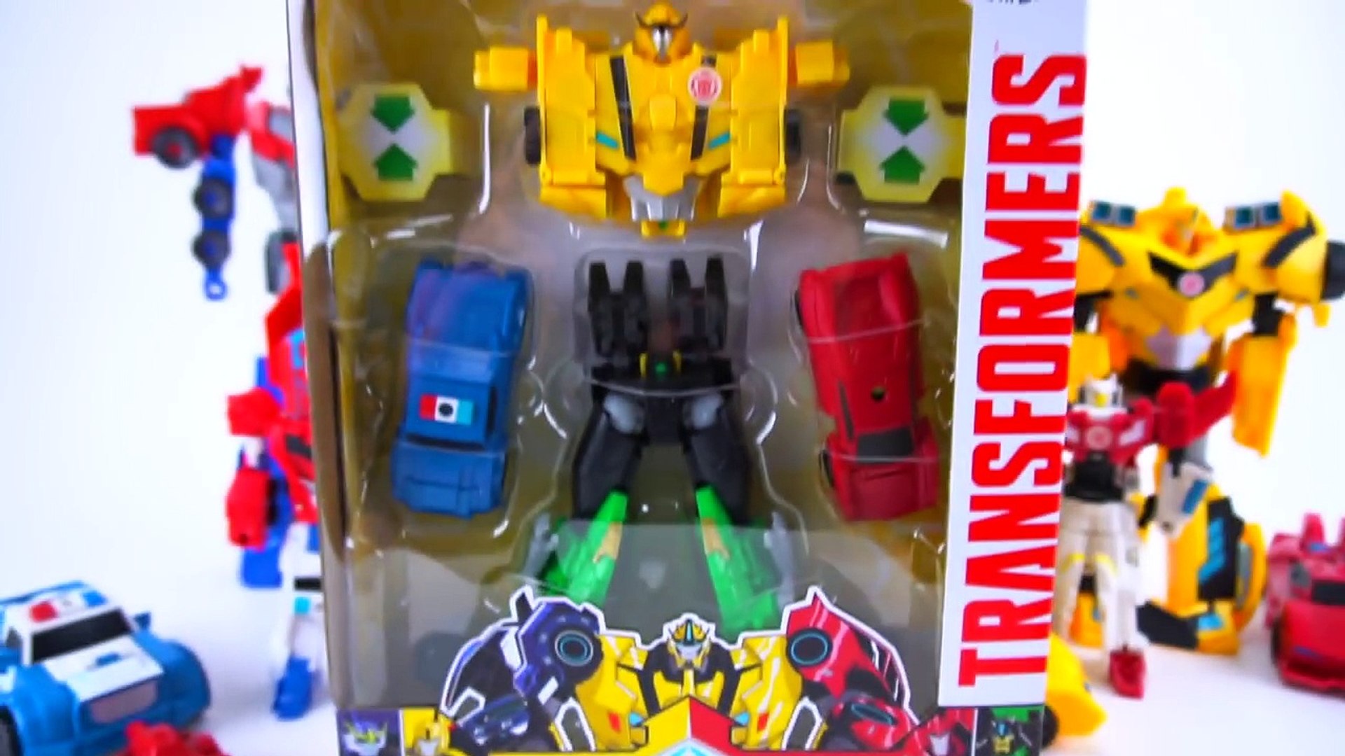 TRANSFORMERS COMBINER FORCE ULTRA BEE ROBOTS IN DISGUISE BUMBLEBEE GRIMLOCK  STRONGARM SIDE - video Dailymotion
