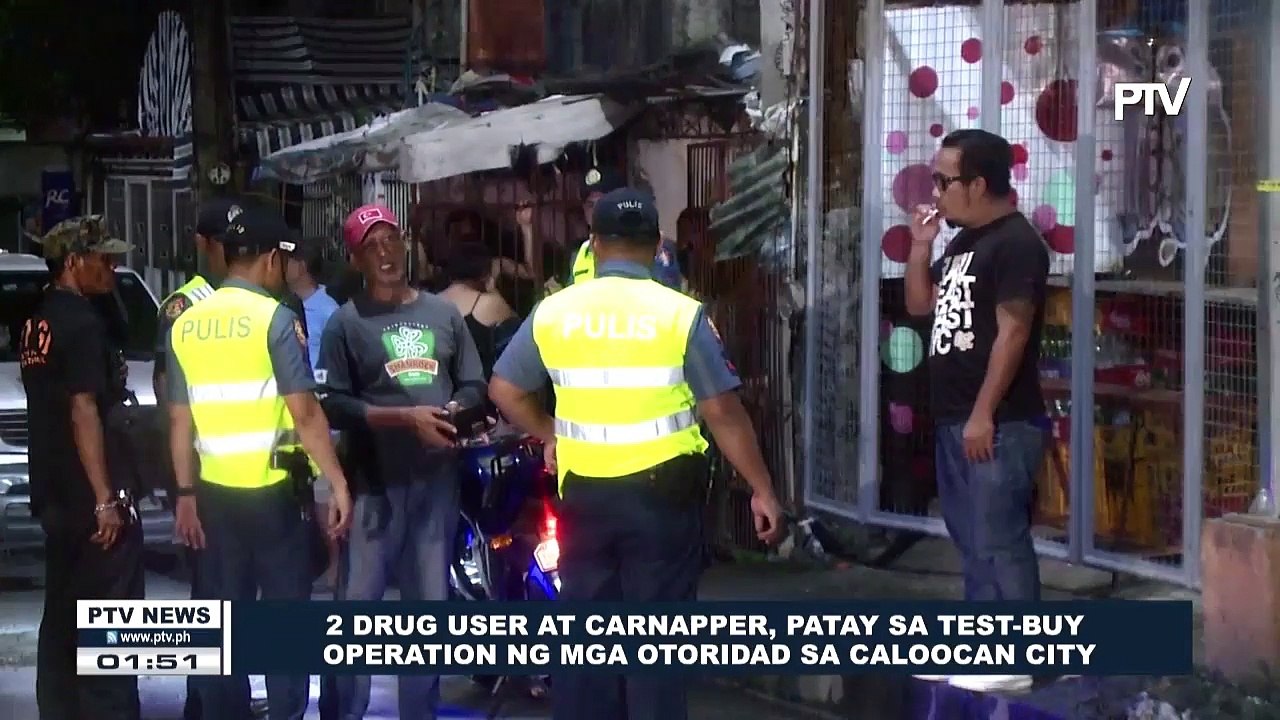 Dalawang drug user at carnapper, patay sa test-buy operation ng mga otoridad sa Caloocan City