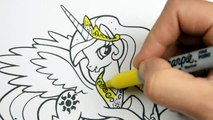 My Little Pony Princess Celestia Coloring Book_ Pages Colors and Gl