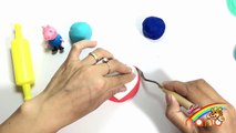 PLAY DOH RAINBOW CAKE! - CREAT Lollipop Rainbow playdoh toys with Peppa Pig