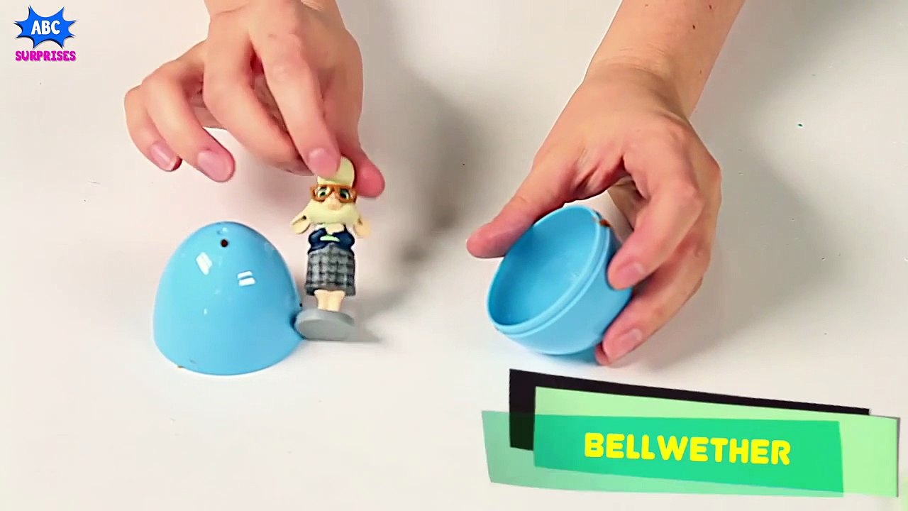 Disney ZOOTOPIA Play Doh Surprise Eggs with Jud