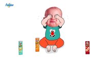 Bad Baby crying and learn colors-Colorful Pringles vs Doremon- Finger Family Son