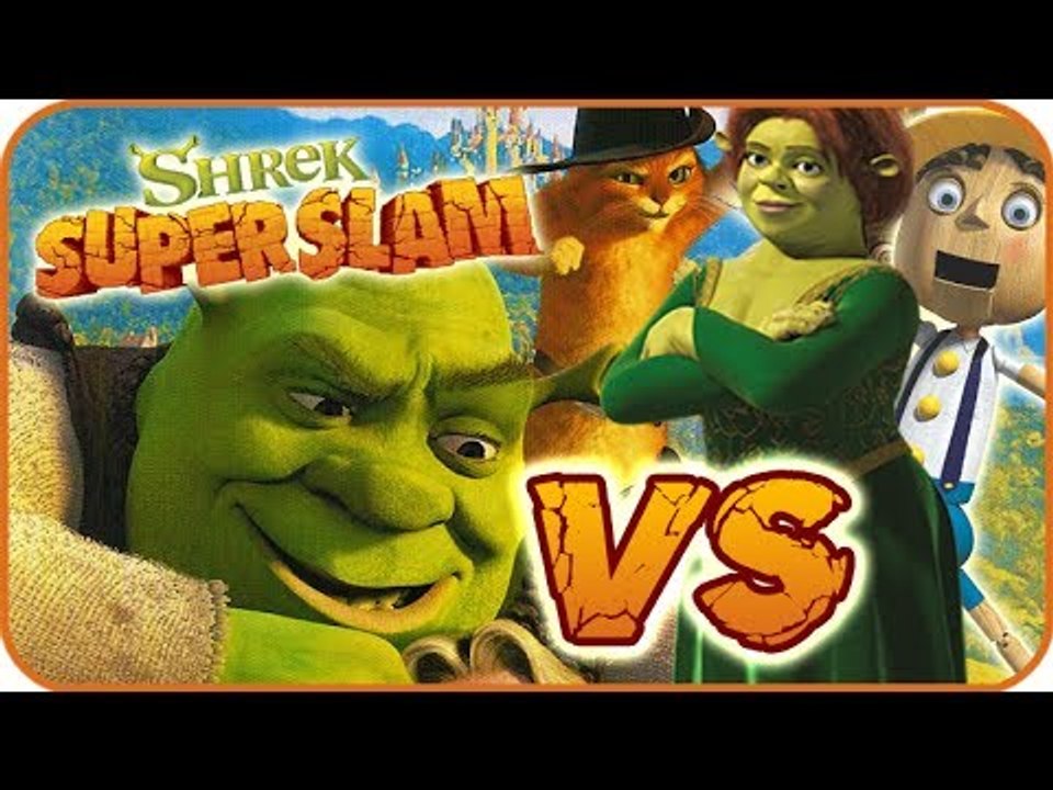 Shrek Super Slam Game Part 8 (Gamecube, PC, PS2, XBOX) Shrek VS Fiona Ogre & Puss & Pinocchio