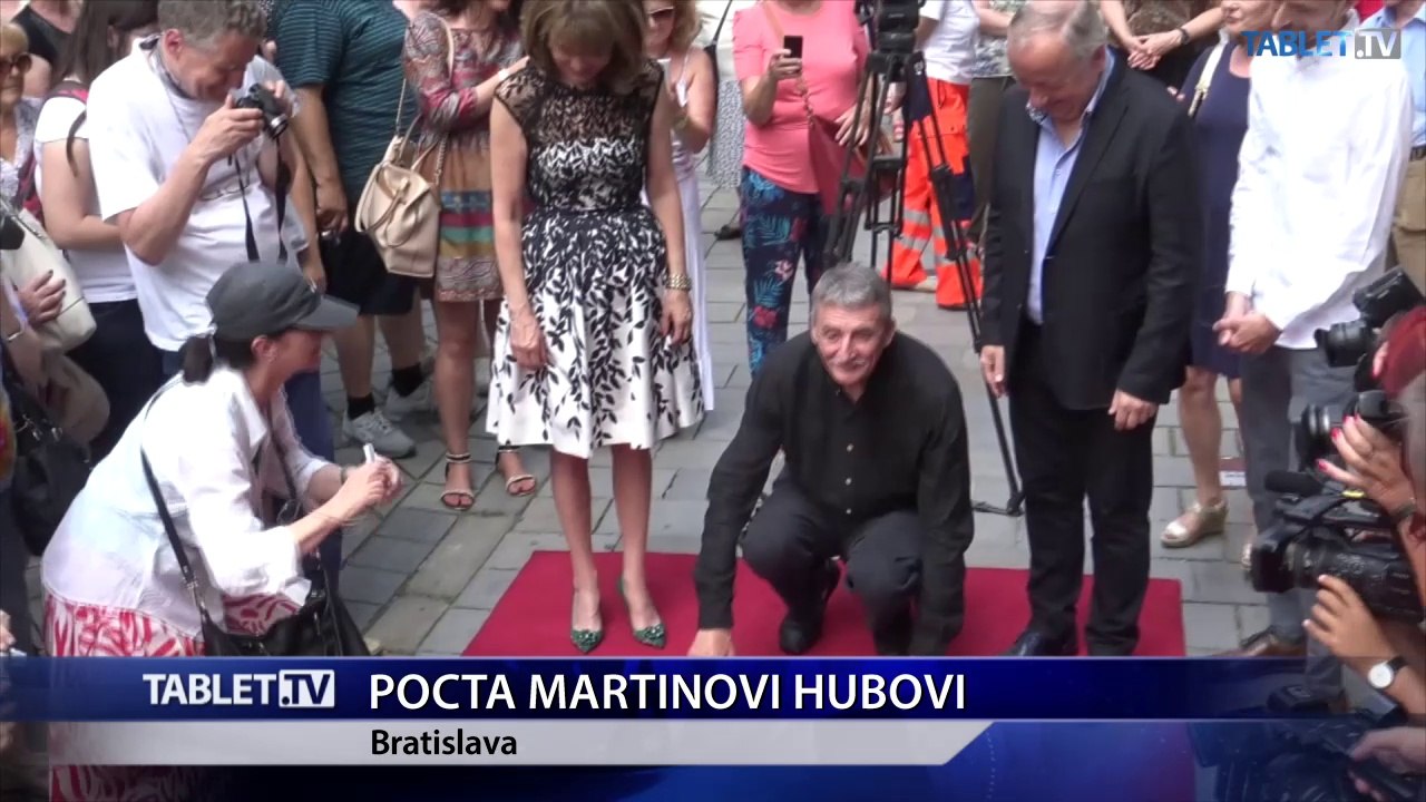 Na Filmovom chodníku slávy pribudla pamätná dlaždica Martina Hubu